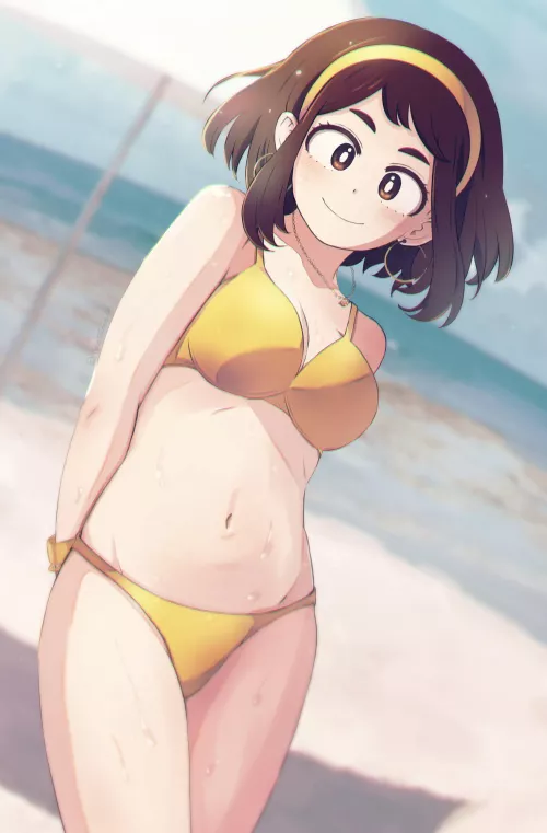 Ochako gold bikini (tooshiro10)