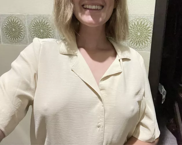 Will definitely never wear a bra with this shirt 😉