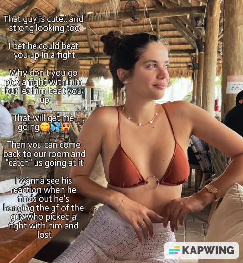 Your gf has a very specific kink