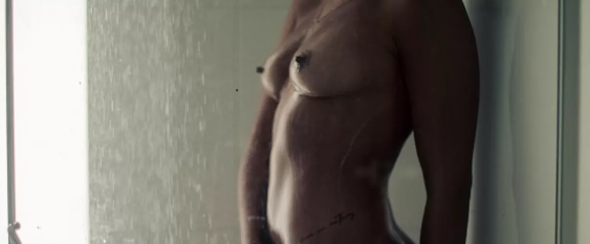 a little peek from the shower