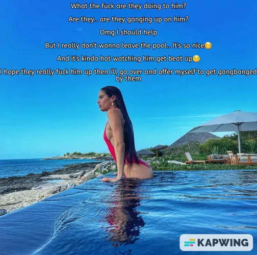 Getting horny over watching her bf get beaten up