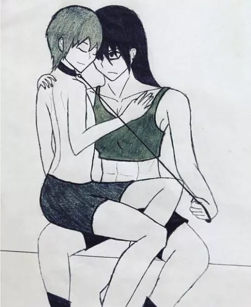 Muscle cuddles are best cuddles (Hennythedemon1)