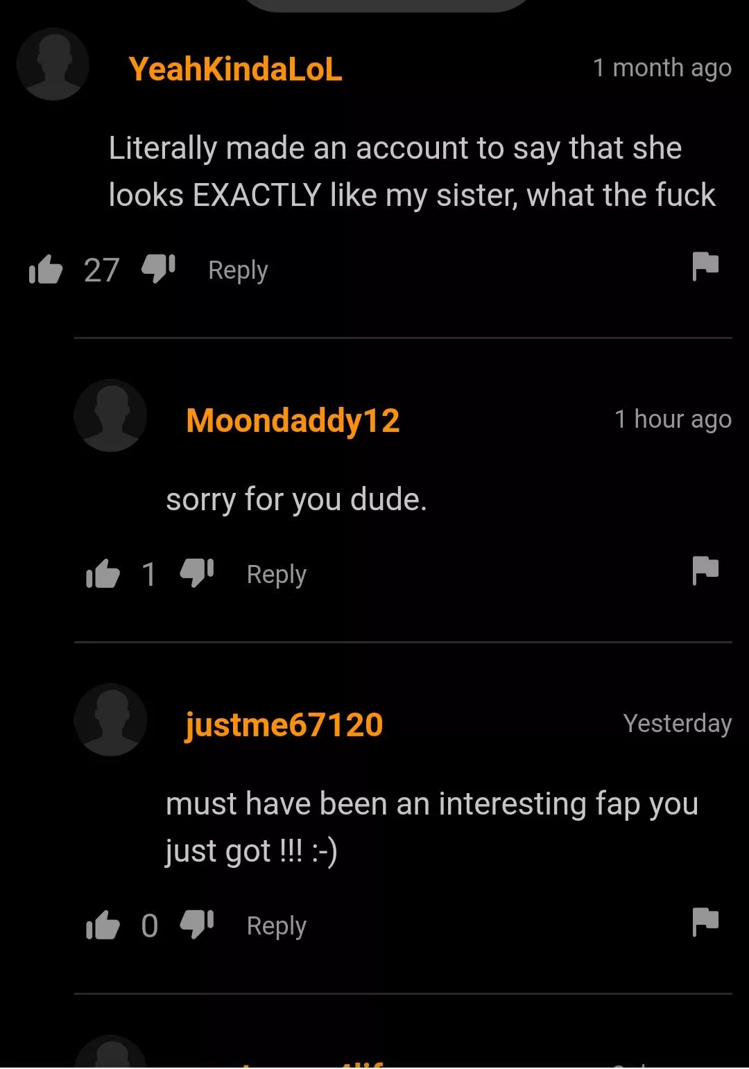 Uncomfortable fap