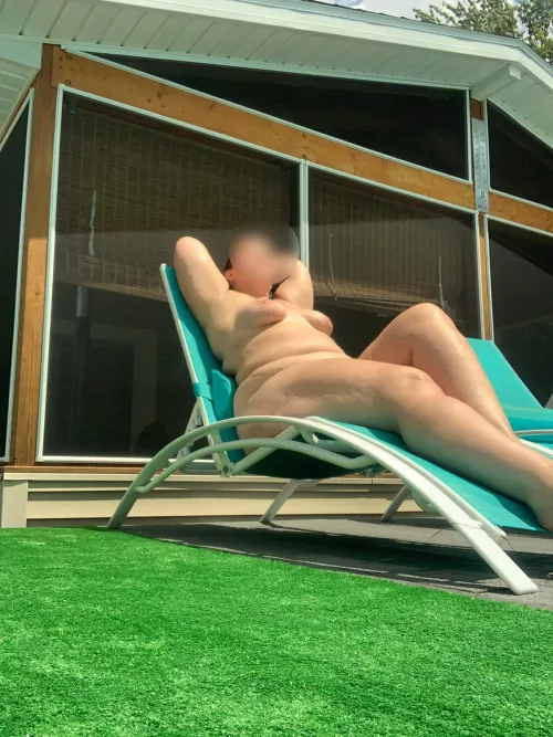 Enjoying the morning sun.