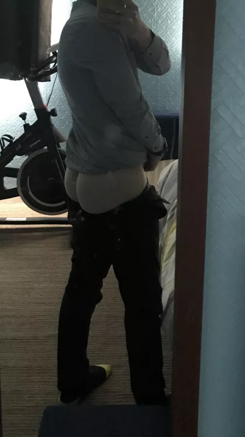 Home from work horny and hungry for some cock