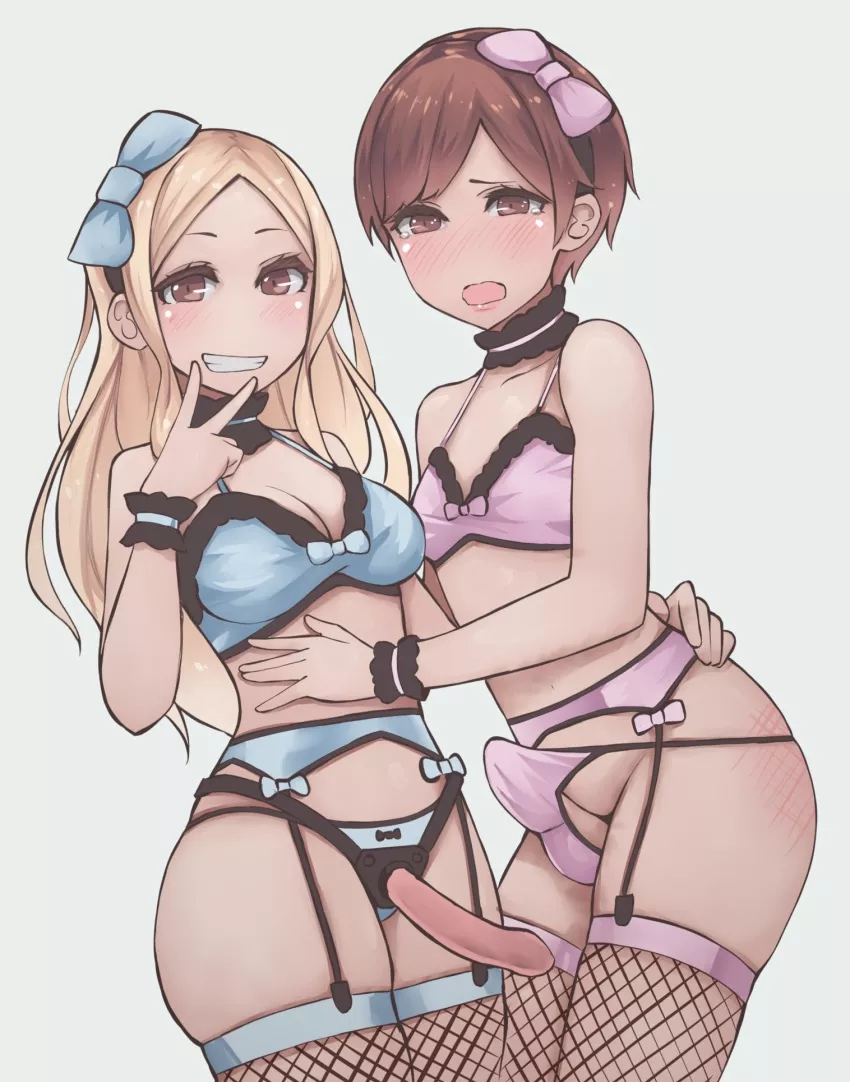 when she convinces you to wear matching outfits
