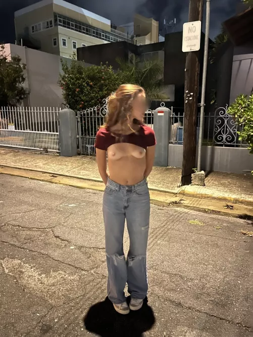 Even when i am out in public i like to be naughty :)