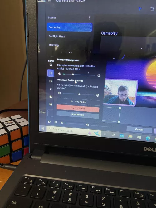Trying to fix the audio all I got was a loud ringing and a very echoing voice