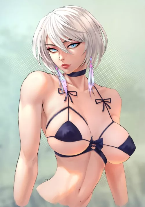 2B in her new bikini top (gabriel carrasquillo)