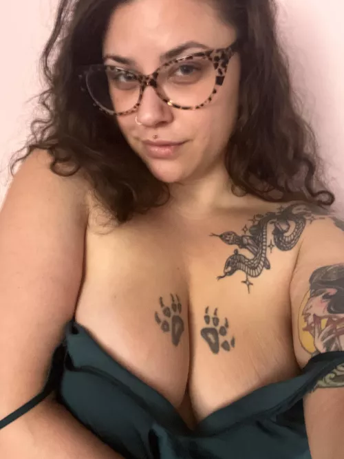 I love satin tops against my bare tits