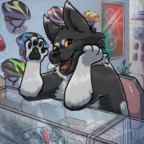 In the Bike shop. Art I did for u/Additional-Net42