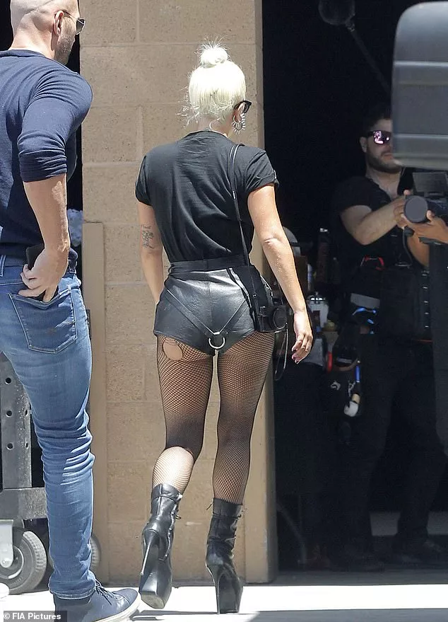 leather shorts