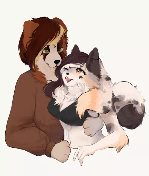 Couple commission for Sonosuw on disc!