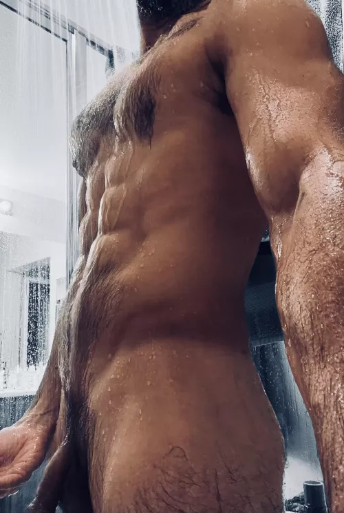 Even a hot day is ended well with a war[m] shower