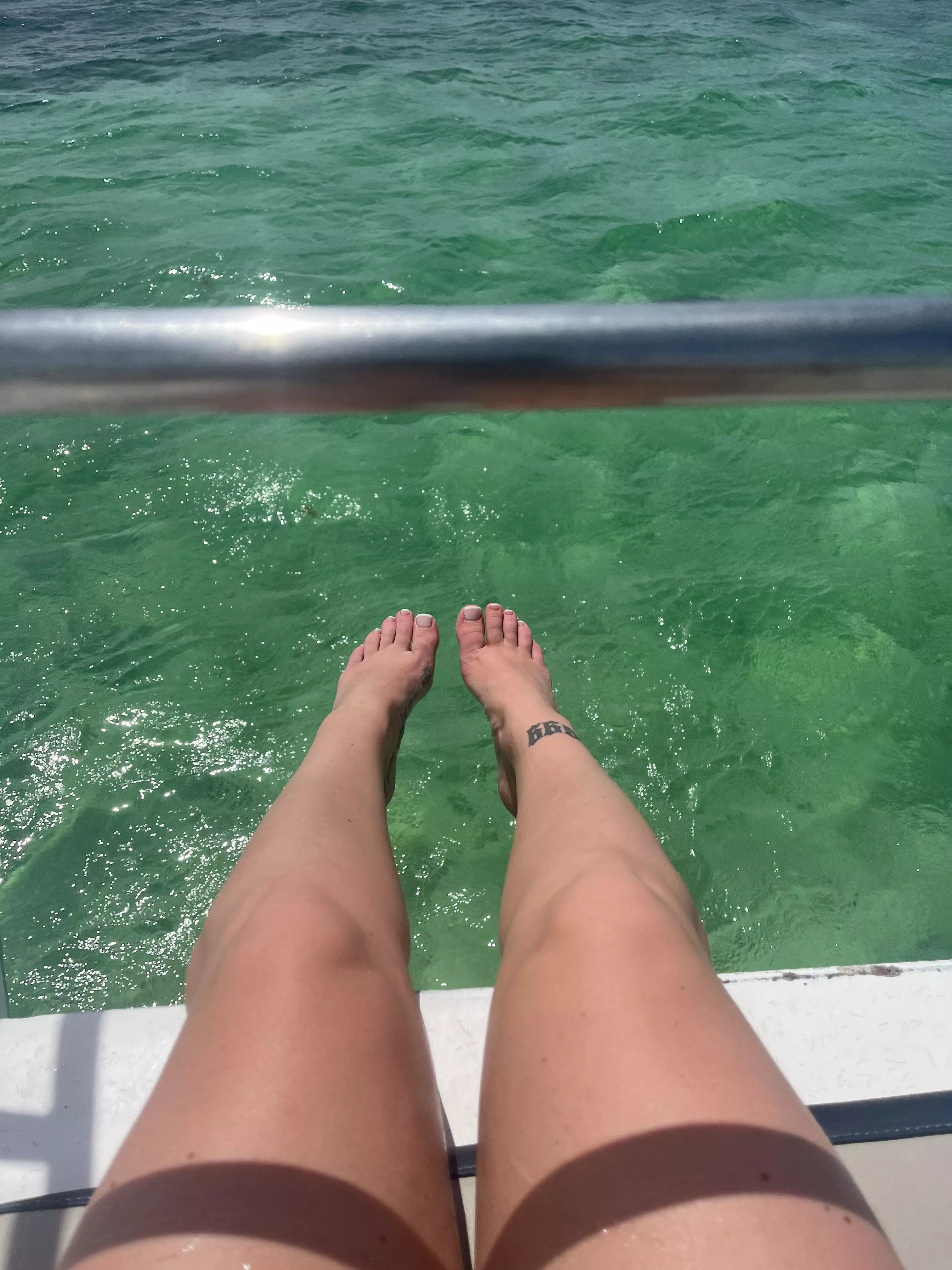 Feet in the sun