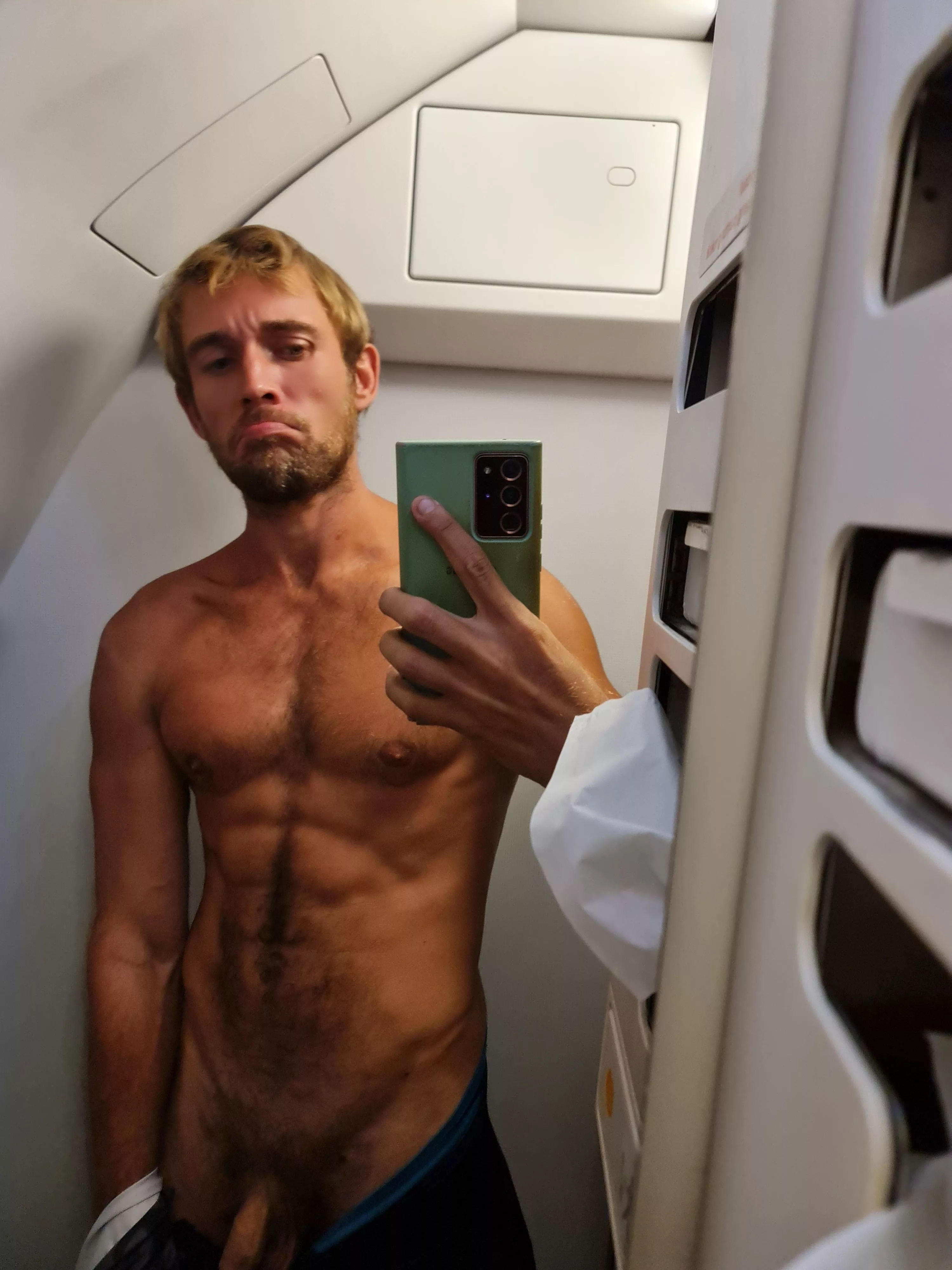 I did it in the plane 😆