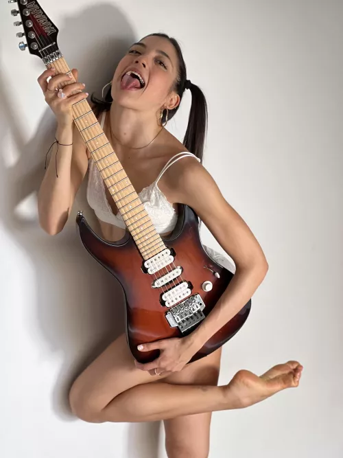 My music professor wants me to stay back and practice with his guitar 🤔