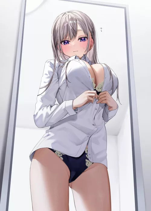 Saotome Shino Putting On An Old Shirt (Chigusa minori) [Original]