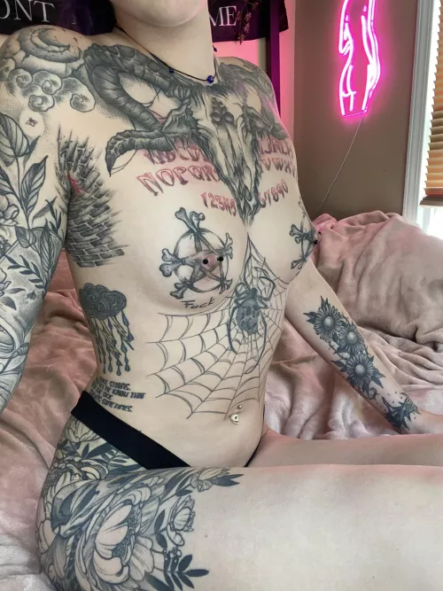 Think I’m gonna add another titty tattoo soon