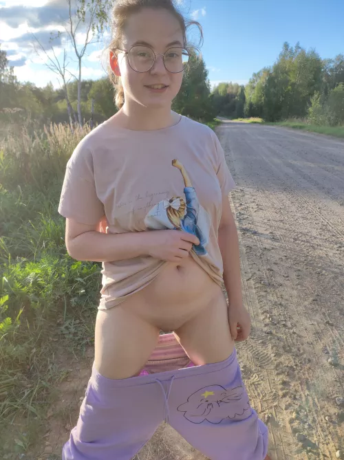 Walking down the street with me is fun