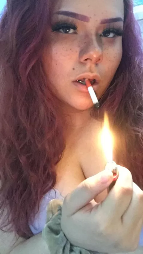 you gonna smoke with me or are you just gonna watch?? 😈💕