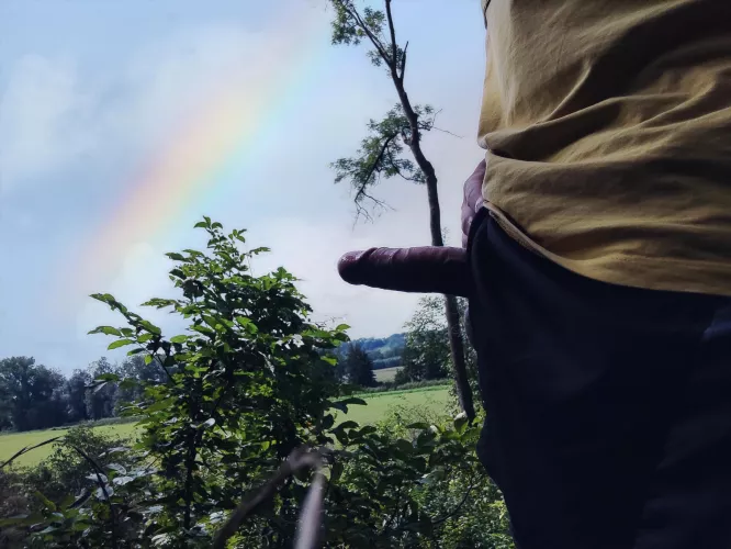 You will find a pot of cum at the end of the 🌈