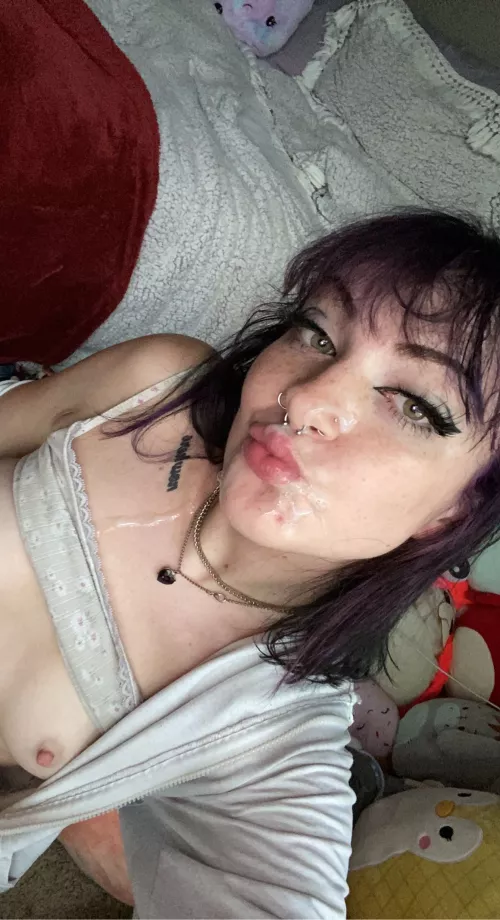 i hope you have enough cum to cover my face and fill me up