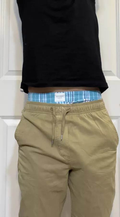 I love when I stretch and everybody gets to see that I’m a boxers guy