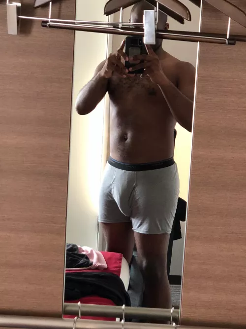 Out scaring the locals in Hong Kong. Sweatpants and gym shorts only.