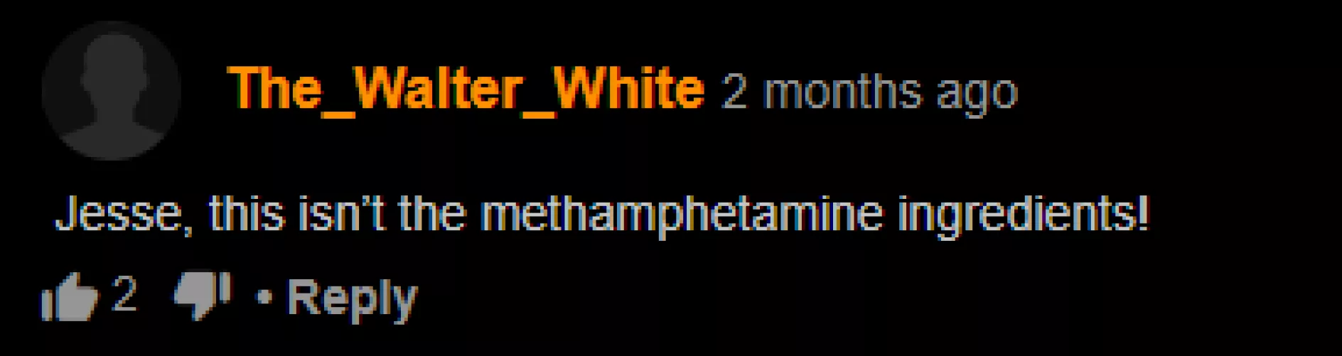 What is Walter White doing?