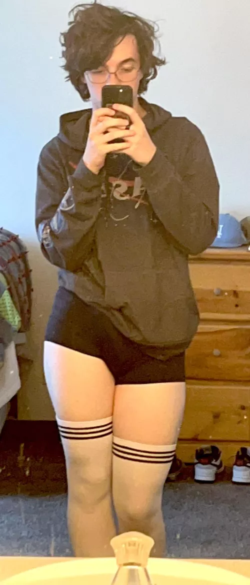 Finally in college! Now instead of hiding from my parents, I get to hide from my homophobic roommates🙃