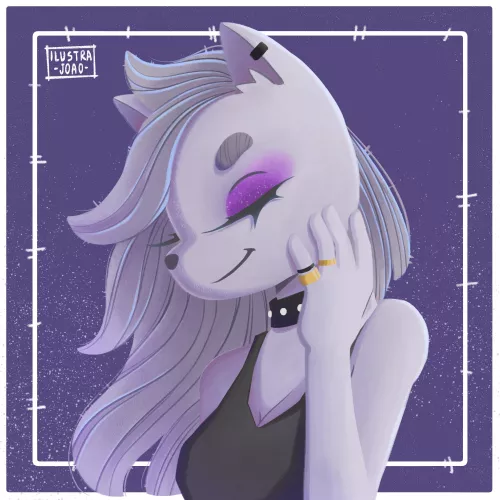 Furry gothic girl ( Art by me )