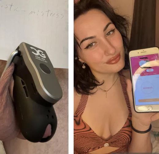 Love being able to control and shock him whenever I want 😈