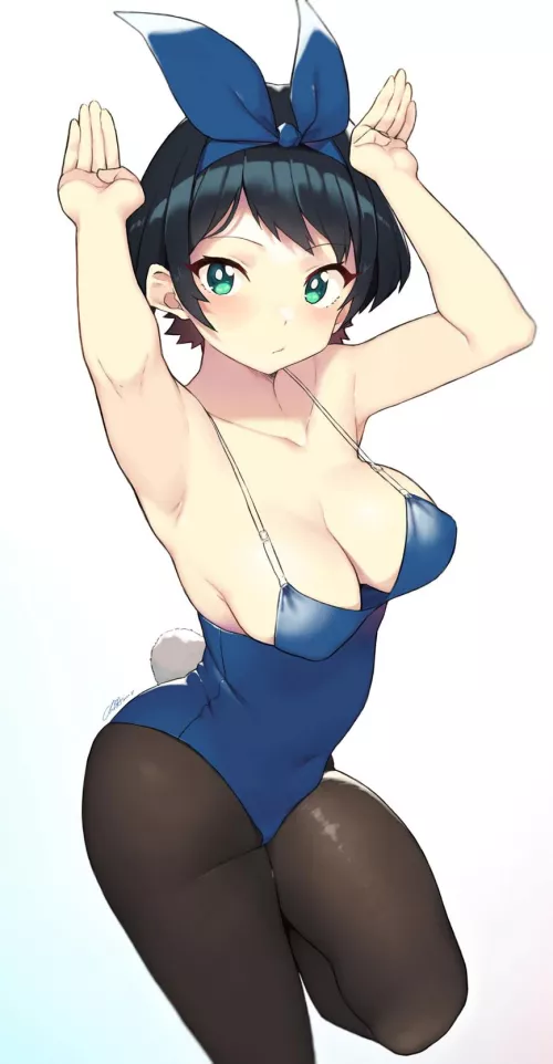 Ruka in her bunny outfit