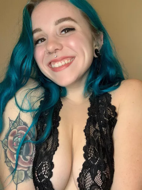 Smile or tits?