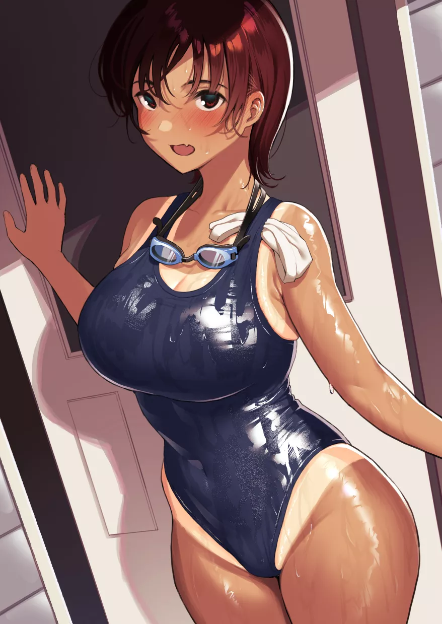 Tanned babe