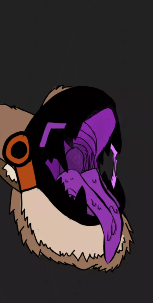 This is the first time Ive ever drawn a Maw and it's of my character X3