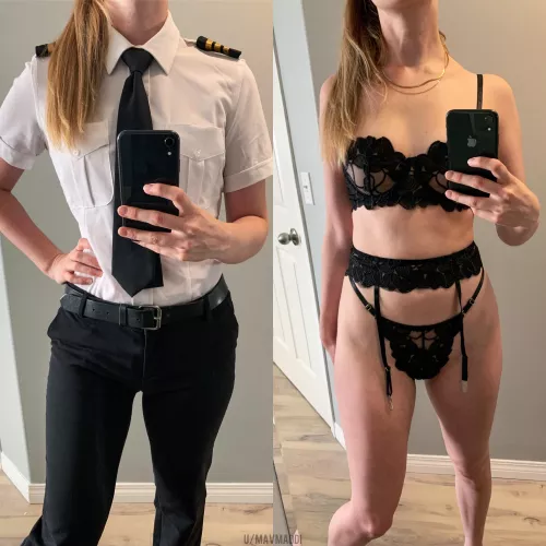 You never know whats under my uniform 😇😈