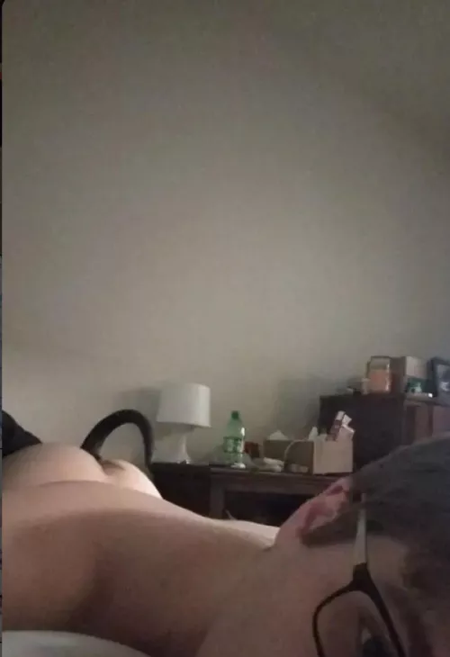 wearing my tail to bed cuz puppy dreams