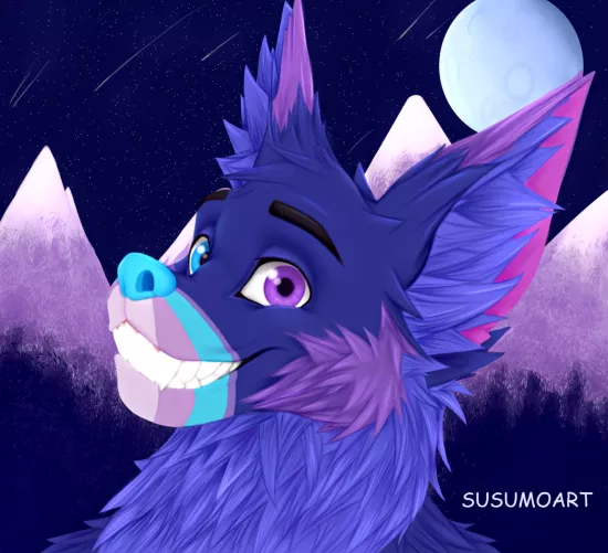 would you like to look at the moon with me? 🥺 ICON 20$ Comission Open