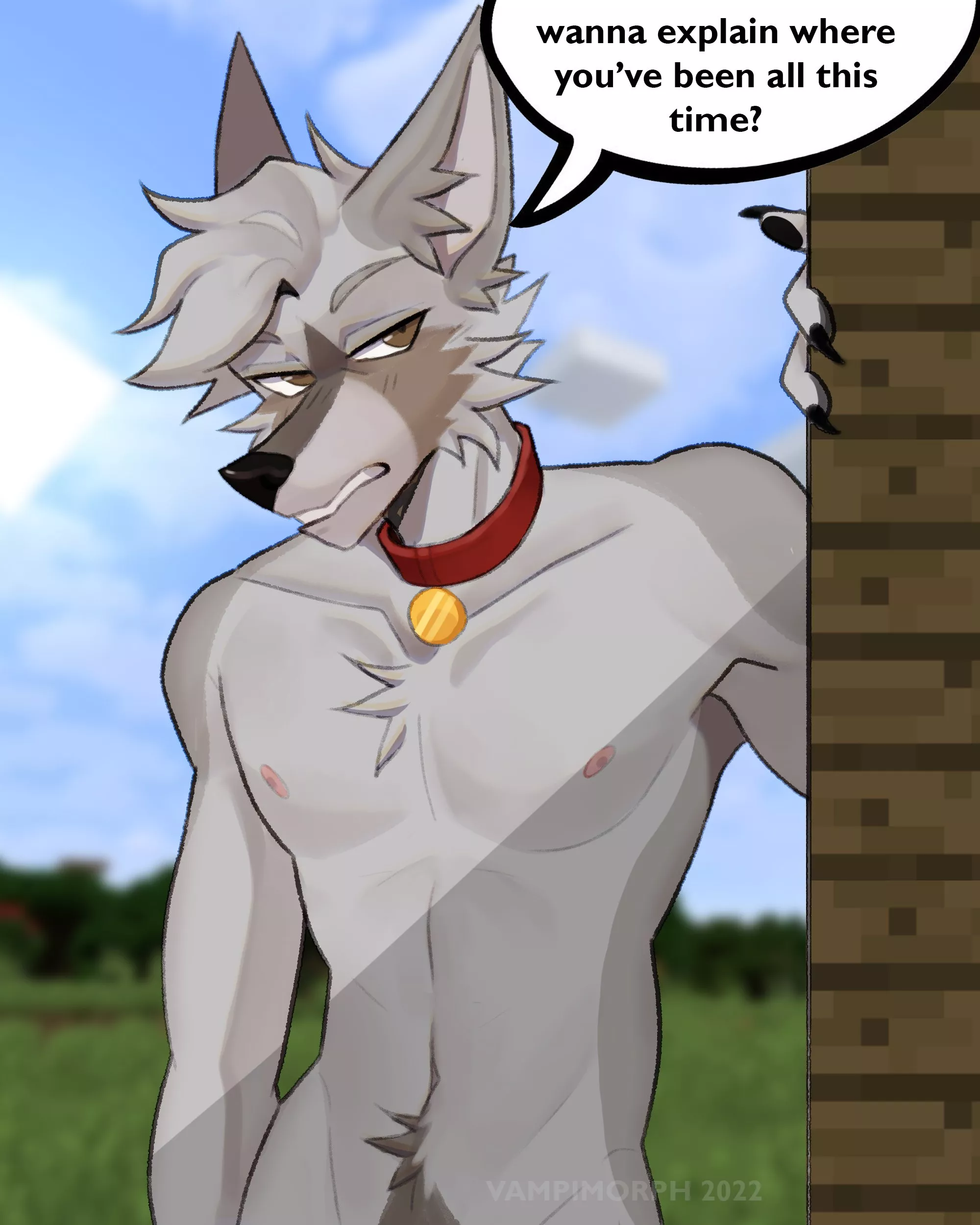 wtf happened to my minecraft dog by VAMPIMORPH