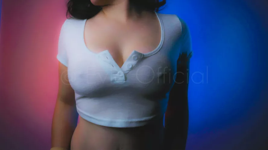 about to bust out the girls