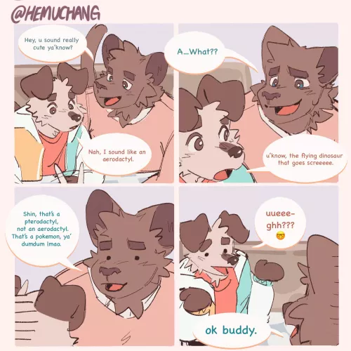 *aerodactyl noises* (@Hemuchang on Twitter)