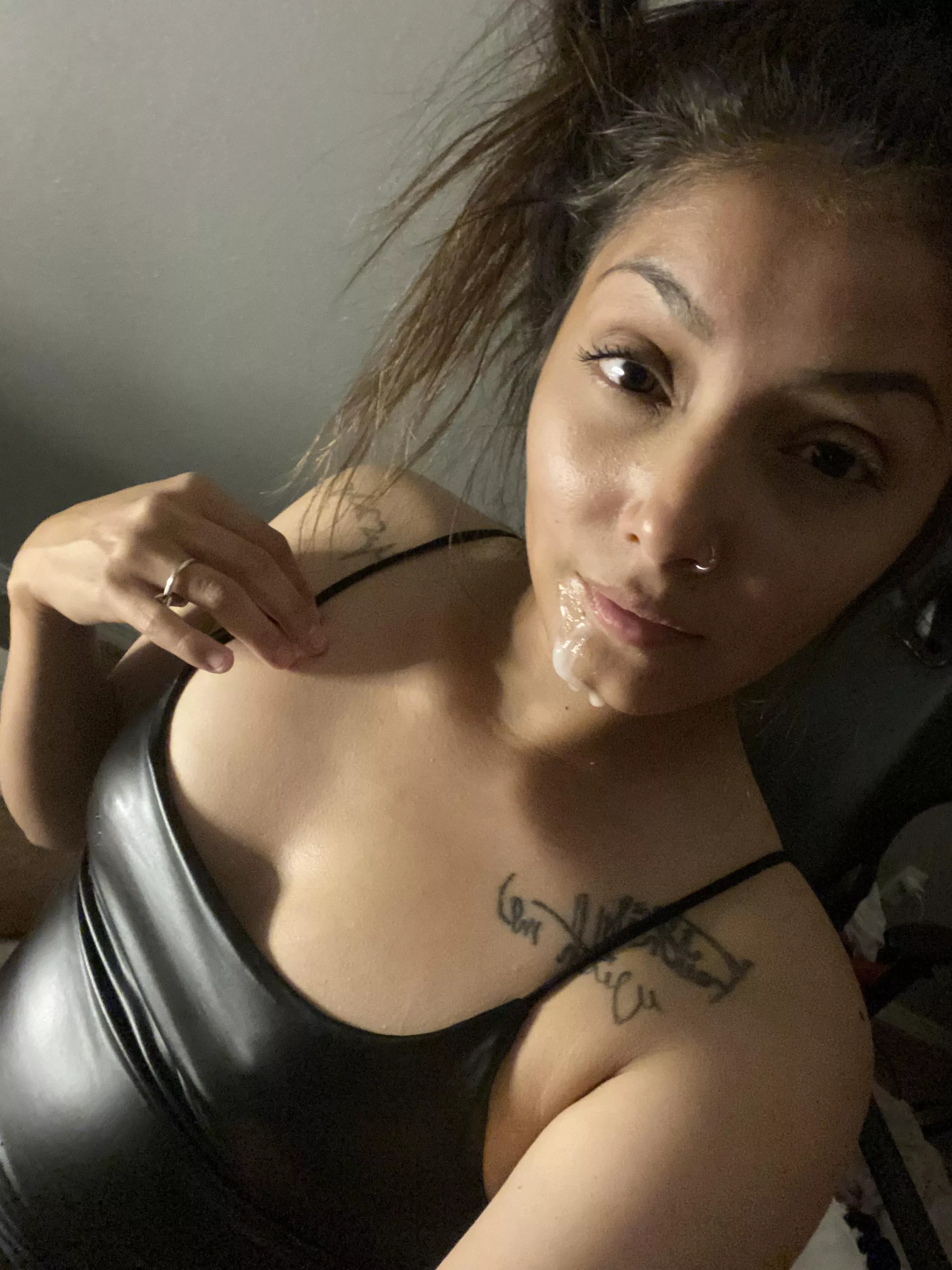 Am I cute, even with cum on my face?