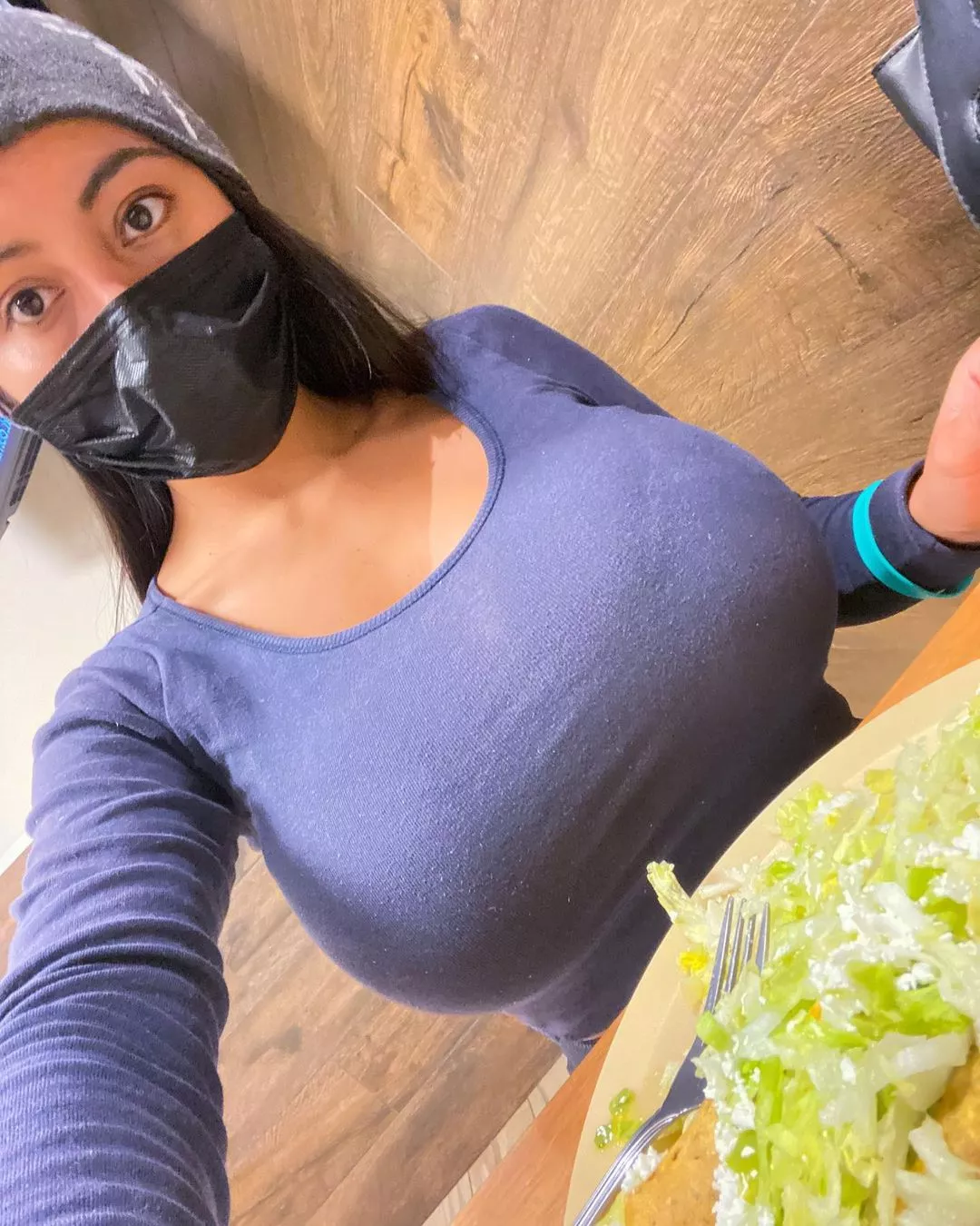 Big melons selfie