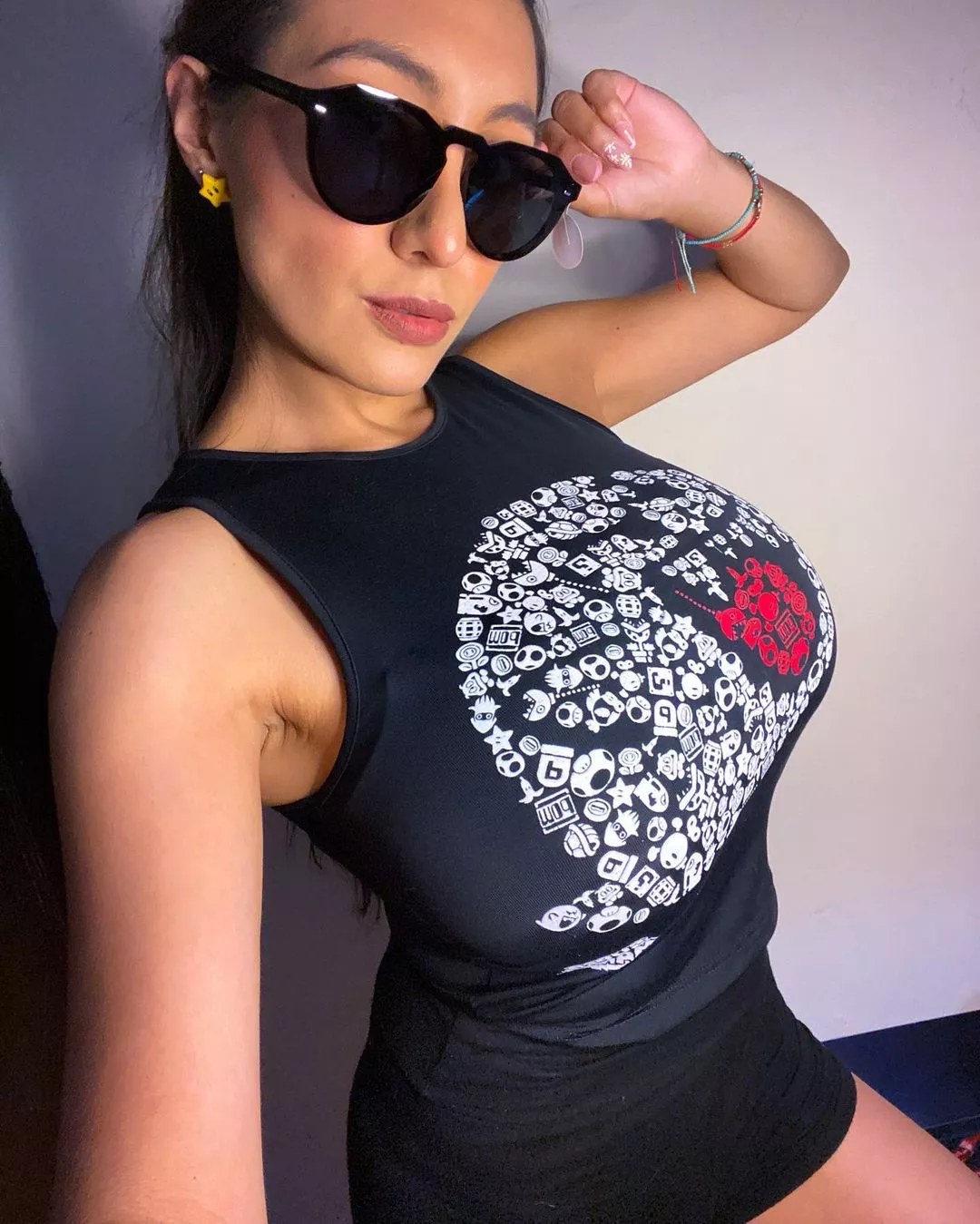 Busty in black