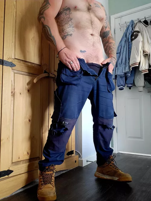 daddy's home ,are you ready to help him relax ??