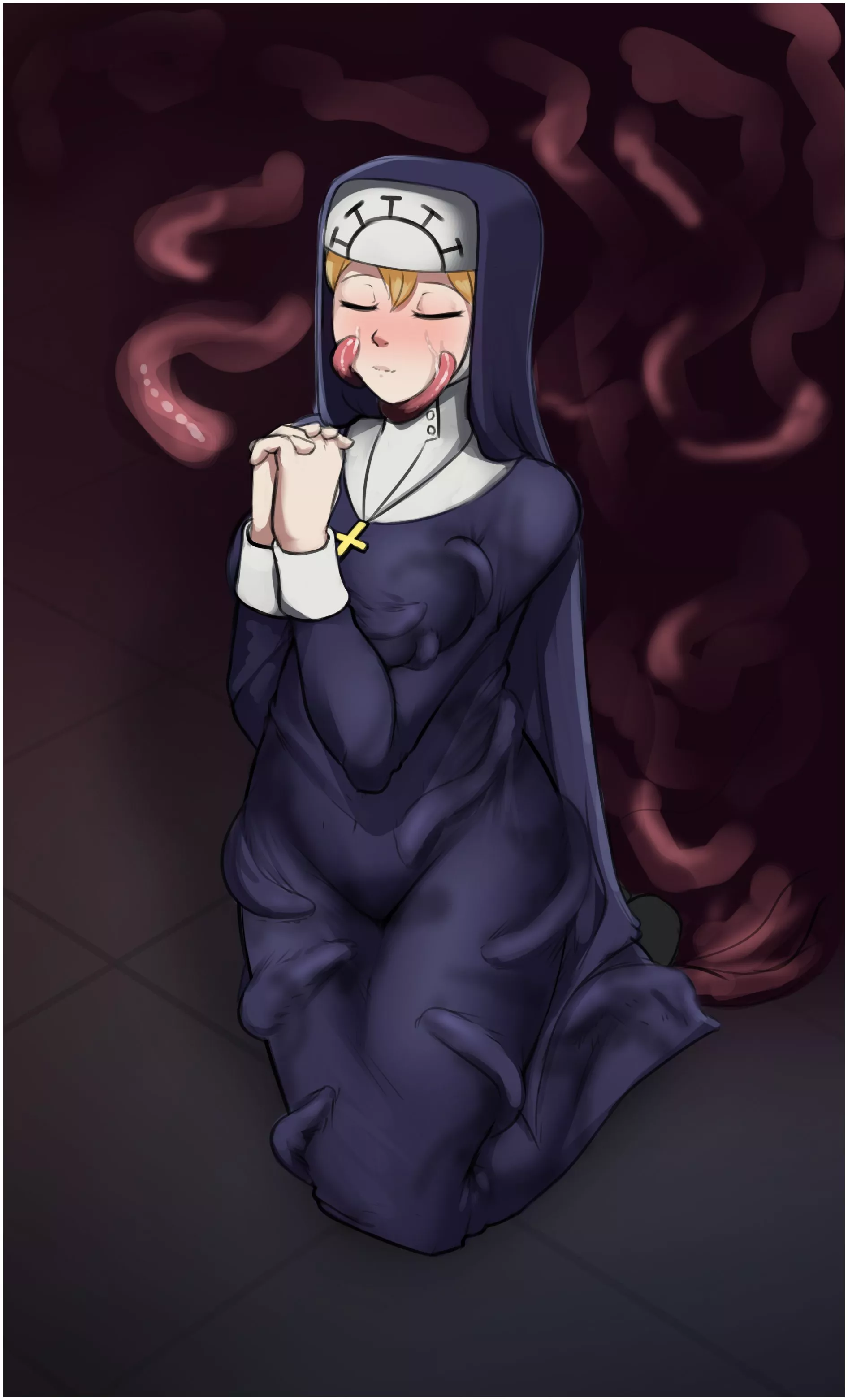 Double's habitual ritual (kushishekku) [Skullgirls] (female)