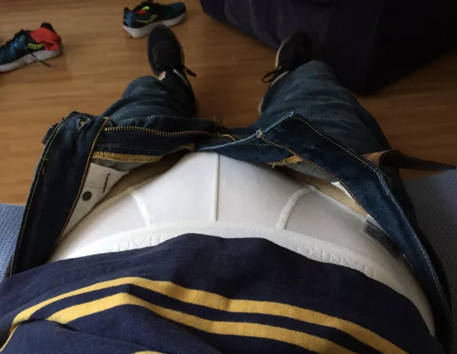 Friday whites. I better remember not to put those red socks in the same wash as these Hanro briefs.