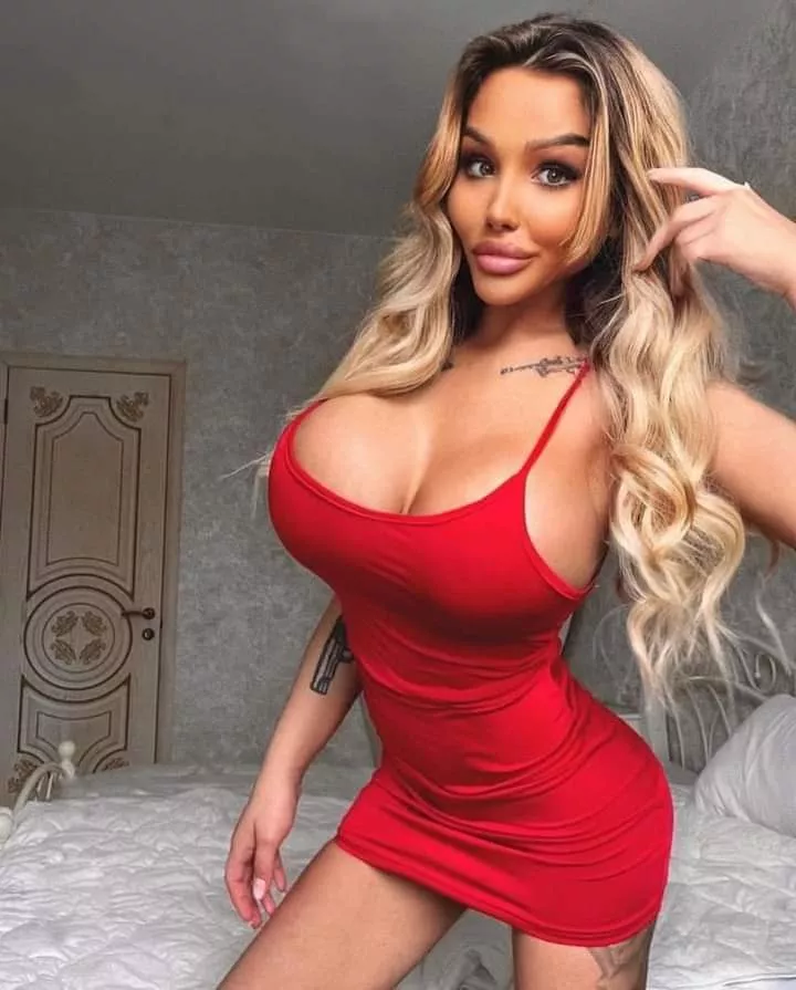 Lady in red